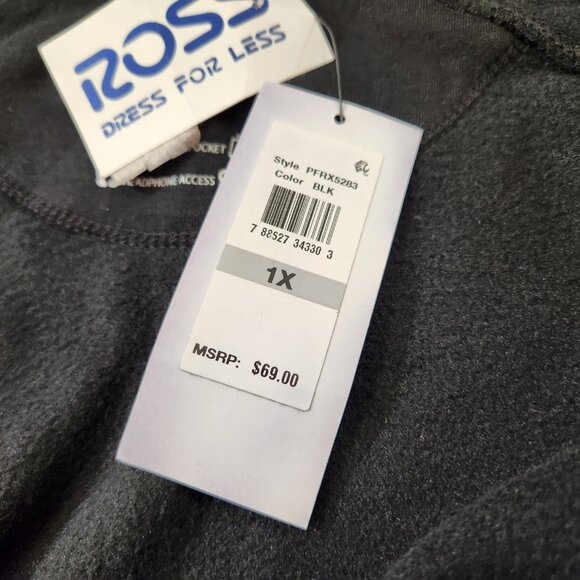 Calvin Klein Performance Fleece Zip Up Hoodie 1X NWT - Picture 9 of 11